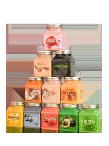 Exfoliante corporal de frutas vegetales de 500 g para limpieza profunda, exfoliación y suavizado de la piel; exfoliante de sales de baño - perla - Ver 8