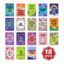 18张自我鼓励卡片 - 跨境优雅手绘插画风格，简约、积极向上、充满励志文字 - 彩色 - 查看 5