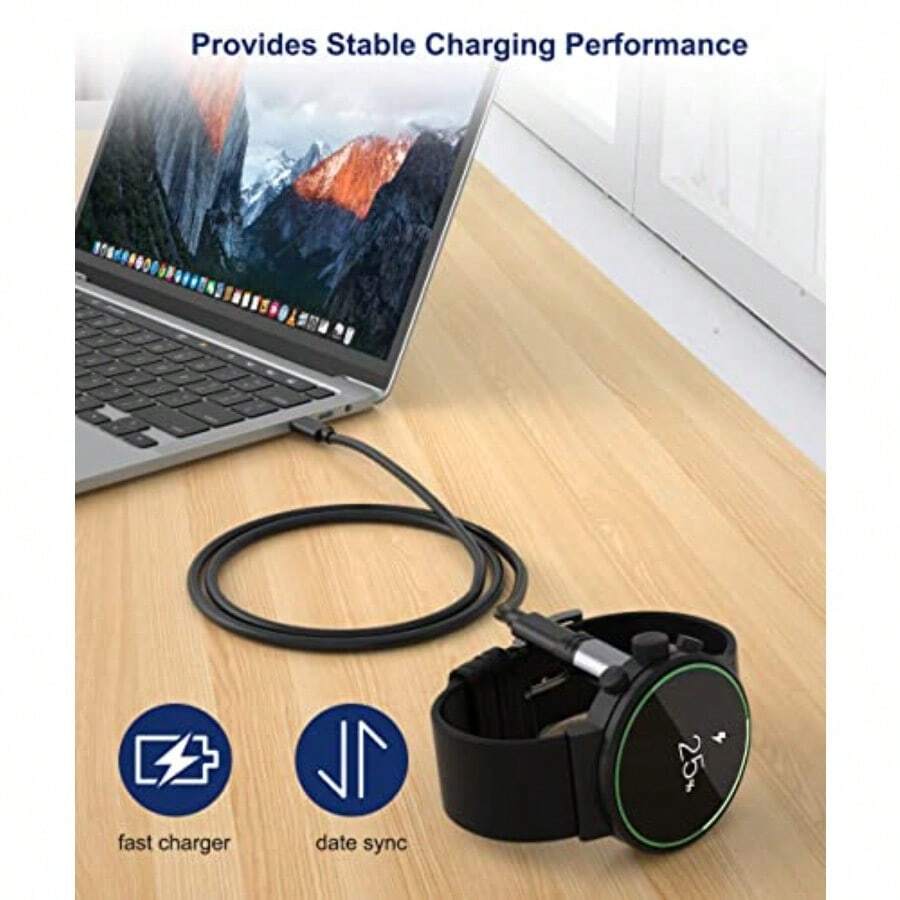 Adaptador cargador USB-C para Garmin, pack de 3, convertidor tipo C de 90 grados, compatible con múltiples modelos de relojes Garmin - Gris-3 Piezas - Ver 1