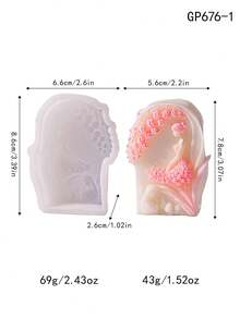 Lily Of The Valley Fragrance Candle Silicone Mold, DIY Angel Shaped 3D Stereoscopic Mold Handmade Candle Silicone Mold - GP676-1 - View 7