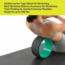 10-Inch High Quality Yoga Wheel - Deep Stretch Tool To Unlock Flexibility & Relieve Back Tension - Default - View 5