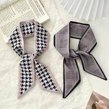 Juego de 8 bufandas para mujer bandanas para la cabeza y cuello accesorios de moda para cola de caballo 35.4 x 2.4 pulgadas - Conjunto de bufandas 2 - Ver 7