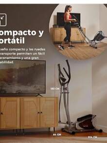 S unny H ealth & Fitness Máquina Elíptica de Stepper Legacy, Entrenador de Cuerpo Completo con Transmisión por Correa Magnética Hiper Silenciosa, Opcional con Conexión a la App SunnyFit - Gris Oscuro - Ver 3