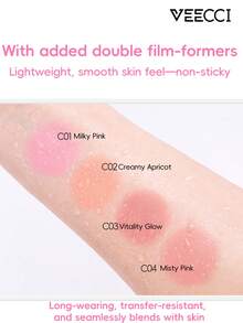 VEECCI 保湿液体腮红，水润质地，提亮肤色，持久妆效，集腮红、高光、修容于一体，适合新手使用。 - C03 Vitality Glow - 查看 7