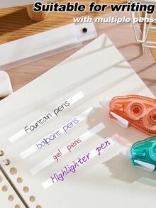 Correction Tape 3/6/12 PCS, For Smooth Error Covering, School Exams & Office Documents, Suitable For School And Office Household Items Back To School - Sets - View 5
