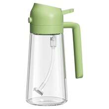OISE ART STORE Set Dispenser Dosatore 2 In 1 Oliera Spruzzatore Olio Con 3 Contenitori Condimenti Cucina - - Multicolore - Visualizzare 4