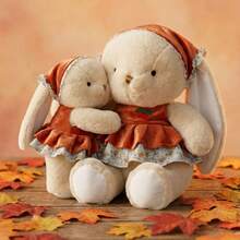 Keylingwd 1 chú thỏ nhồi bông giống thật, thú nhồi bông hình thỏ dễ thương, đồ trang trí phòng trẻ em, quà tặng lễ Phục Sinh, quà Giáng Sinh, quà sinh nhật, đồ trang trí phòng trẻ em. - nhiều màu - Xem 5