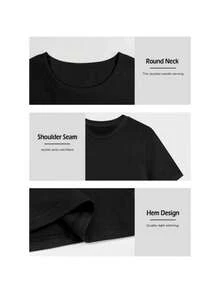 Y2K Style Print Tee Shirt 1pc  Flame & Star Graphic T-Shirt, Y2K, Streetwear, Digital Print T - Shirt Casual Comfort Cotton Tee For Spring & Summer Fall Men's Clothing, Halloween Gift,Unisex - 黑色 - 查看 4