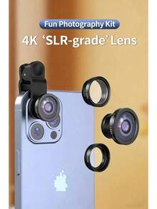 Fisheye Lens, Macro Lens, Wide Angle Lens, Special Effects Lens, Magnifying Lens For Smartphone - Multicolor - View 9