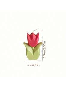 1 Nến thơm hình hoa tulip trang trí, Nến thơm họa tiết hoa lá đẹp mắt, Quà tặng thích hợp cho phòng ngủ, sinh nhật, đám cưới, tiệc mùa xuân Phục sinh (Quà tặng ngày Valentine) - hoa tulip - Xem 10