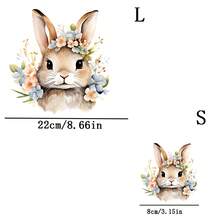 1pc/2pcs/3pcs Rabbit Heat Transfer Patches, Ironing And Washable, Applicable To T-Shirts, Jeans, Sweaters, Handbags, Pillows, Cushions. Queen - L - View 3