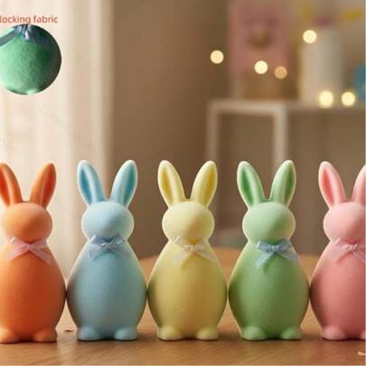 This Easter Moss Upright Rabbit Decor Item Features A Cute Design Paired With A Realistic Moss Texture, Presenting A Fresh And Eye-Catching Effect. It Can Stand Stably On The Ground Without Tipping Over, Making It Very Suitable For Decorating Living Rooms, Store Windows, And Other Scenarios To Create A Festive Atmosphere. This Is A Exquisite Holiday Decoration Item, Perfect As A Holiday Gift.