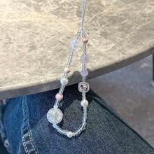 原创星形串珠手机挂饰，时尚配饰，CCD相机挂绳吊坠 - 閃閃爆裂珠 - 查看 3