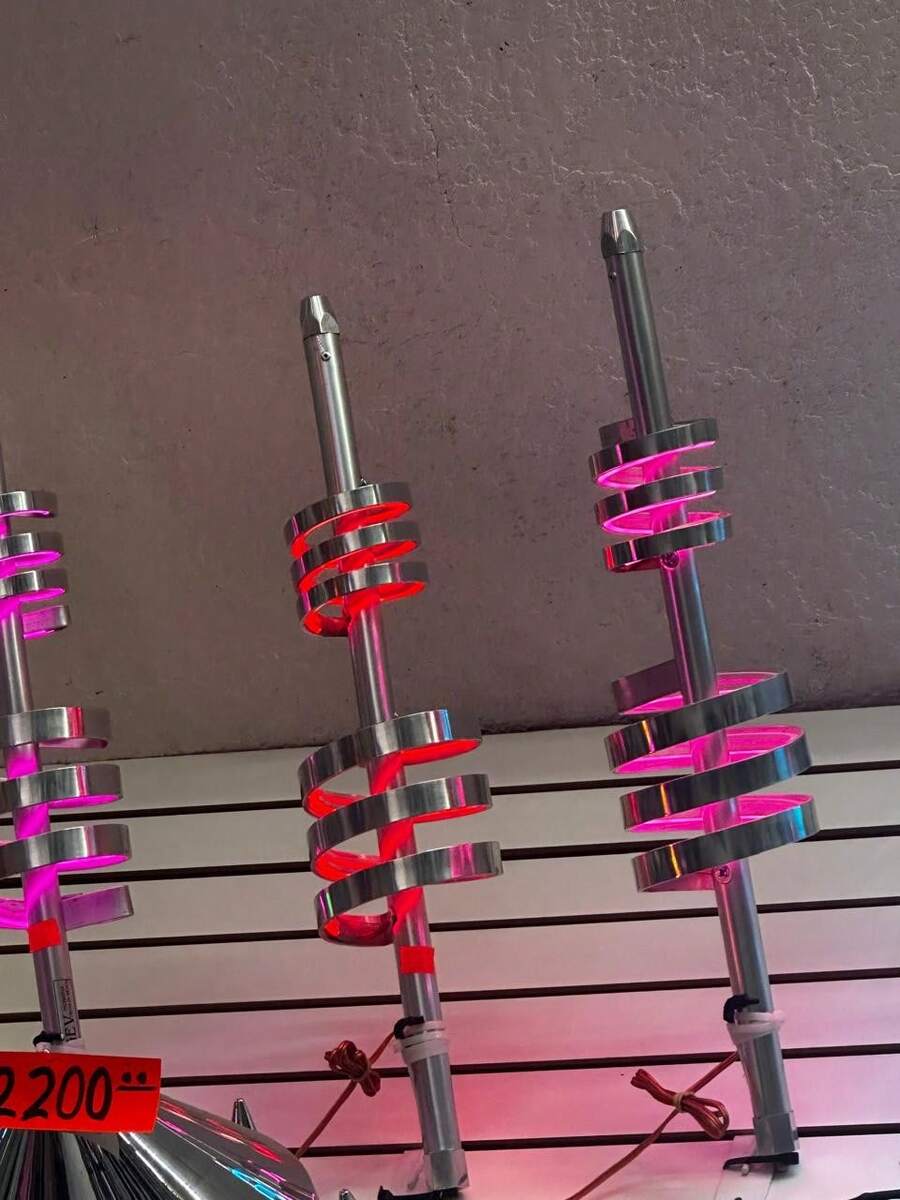 Antena Doble Bobina Con Luz Gel Diferentes Colores 58cm - A - Ver 1
