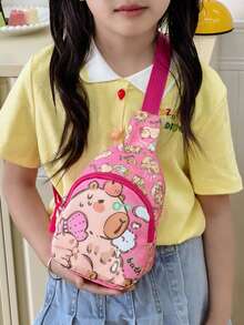 Esta es una bolsa de pecho súper linda para niños, con un diseño de moda y versátil, adecuada para uso diario. - Multicolor - Ver 11