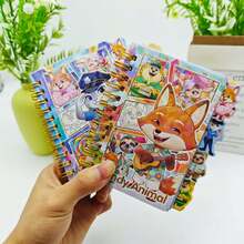 1pc/2pcs/4pcs Stitch Cartoon Themed Loose Leaf Notebook, Cute Stitch Coil Bound Memo Pad, Kawaii Stationery, Student Prize, New Arrival Cartoon Square Coil Notebook, Stitch Magnetic Closure Memo Pad, Student Supplies, Craft Stickers, Highlighter Pens, Ballpoint Pens, Label Maker, Learning Supplies, Birthday Gift - Zootopia Doujinshi - View 5