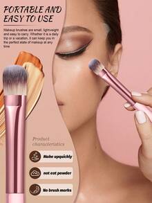 16PCS Makeup Tools Set Including:8PCS Makeup Brush Set+1pc Multi-Functional Zipper Toiletry And Cosmetic Bag Waterproof+2PCS Triangle Powder Puffs+2PCS Makeup Sponges+2PCS Mini Air Cushion Powder Puffs+1pc Makeup Brush Cleaning Tools,All-In-One & Beginner-Friendly | Travel-Ready & Gift-Ready | Perfect For Newbies/Her - Multicolor - View 3