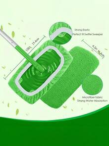 3pcs/Set High Quality Reusable Mop Replacement Pads: Washable, Durable, Wet & Dry Use, Highly Absorbent - Cloth Cover - View 4