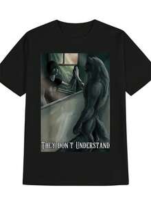 Men Outdoor Tees & Tanks - Black - View 1