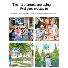 Disco volador giratorio de  suave de 20cm, disco de lanzamiento profesional, juego deportivo para niños, movimiento entre padres e hijos, Camping al aire libre 635J - 6 - Ver 7