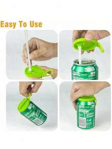 1pc Silicone Soda Can Straw Sleeve - Creative Reusable Non-Slip Cover, Suitable For Sparkling Water, Back To School Essential - Multicolor - View 6