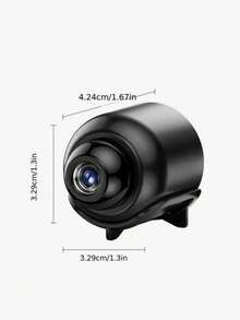 GENAI 1/2/4pcs Wireless Security Camera, Indoor Home Monitoring Mini WIFI Camera With Night Vision And Motion Detection For Remote Viewing - 黑色 - 查看 8