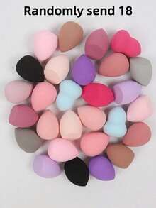Large 6cm*4cm/2.32in*1.57in Powder Puff, Wet & Dry Use Makeup Sponge, Random Color, Suitable For Makeup Application And Concealing, Portable, Great Christmas Gift For Friends,Giveaways,Travel,Cheap Stuff,Travel Essential - Multicolor - View 19