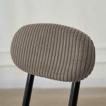 2pcs/Set Folding Chair Cover Jacquard Elastic Home Back Chair Covers Round Stool Slipcover Simple Computer Chair Covers For Dining Room - Multicolor - View 8