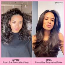 COLOR Dream For Curly Hair - Curly To Straight Styling Kit With Frizz Control & Heat Protectant For Smooth Glossy Hair - Beige - View 6