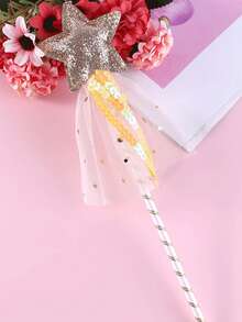 Magical Wand, Fairy Wand, Flashing Star Fairy Wand, Cartoon Cute Party Performance Props - Multicolor - View 13