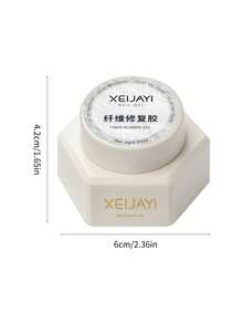 XEIJAYI 1支6克纤维修复凝胶，用于修复断裂指甲，透明指甲修复凝胶，强化凝胶，用于修复薄弱、易断指甲 - 無色 - 查看 10