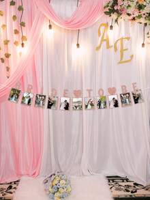 1 pieza Clip para foto de la novia, decoración de banner de foto de boda vintage - Multicolor - Ver 10