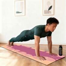 1 片 71*22 英寸瑜伽垫，多种图案可选，防滑耐用，加宽加厚，适合家庭使用、健身、瑜伽初学者训练 - 彩色 - 查看 8