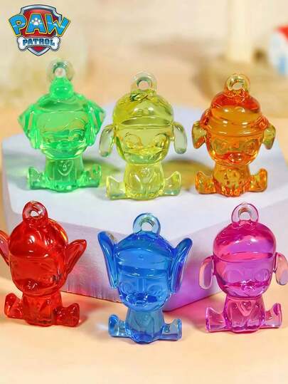  5pcs/10pcs Paw Patrol Themed Birthday Party Favors Keychains, Random Color & Character Including Chase, Rubble, Rocky, Zuma, Keychain Pendant, Backpack Decor, Car Hanging Ornament, Perfect Gift For Birthday, Holiday, Christmas, Anniversary Party