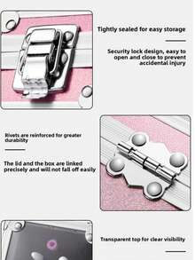 Nail Grinding Head Storage Box Grinding Head Jack Display Stand Dustproof Display Box Base 25 Holes - Multicolor - View 7