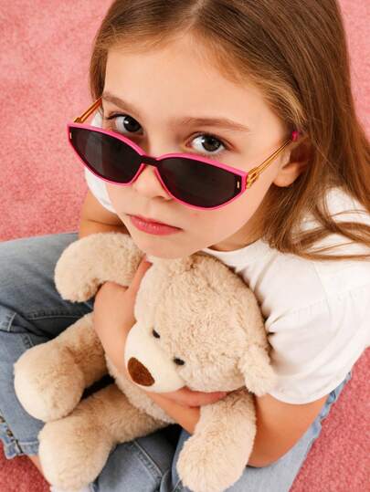 1 par de gafas clásicas y para niños, adecuadas para niños y niñas, fiestas, vacaciones, viajes, decoración, accesorios diarios, y como props de fotografía