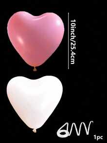 20 quả bóng bay hình trái tim màu hồng và trắng, kích thước 10 inch, làm bằng chất liệu latex, thích hợp để trang trí tiệc sinh nhật, trang trí ngày Valentine, cầu hôn, đính hôn, đám cưới, trang trí phòng, đạo cụ chụp ảnh ngoài trời, trang trí Giáng sinh, trang trí nhà cửa dịp Giáng sinh, trang trí ngày lễ, trang trí lễ Phục sinh. - Nhiều màu - Xem 9