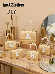 Gold + White Letters