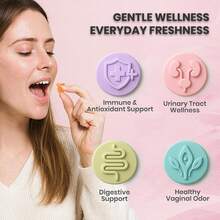 MONTUE Gomitas Premium Feminine Balance para Mujeres - probioticos vaginales femeninos,Probióticos para la Salud Femenina que fortalecen el pH y el sistema inmunitario,bajar de peso, sabor a piña hawaiana - 60 unidades - sabor a piña hawaiana - Ver 6