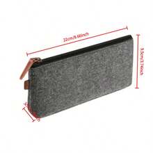 2个毛毡铅笔盒，布艺文具袋，学生铅笔袋，眼镜盒，化妆刷收纳袋 - 套裝 - 查看 4