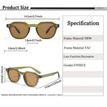 HBK Men's TAC Glasses, TR90 Square Frame, Classic Casual Fashion New Decorative Glasses For Outdoor, Vacation, Sports, Fishing, Travel, Street Photography, Party, Summer Beach Vacation, Outdoor Activities, Travel - K39330 - View 3