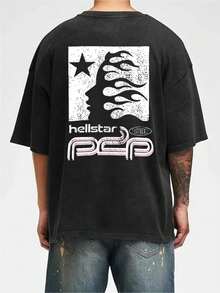 Casual Short Sleeve Tees For Men  Star Shirt For Summer - màu đen - Xem 3