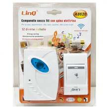 OISE ART STORE Campanello Wireless Spina Elettrica Senza Fili 32 Melodie A8620 Distanza 100 Mt - - Multicolore - Visualizzare 4
