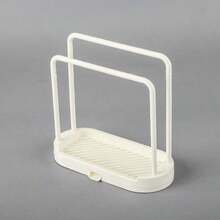 1pc Kitchen Sink Caddy Organizer Rack, Suitable For Storing Sponges, Cloths, Brushes, Scourers And Other Items, Kitchen Storage And Organization, Shelf And Holder - Multicolor - View 13