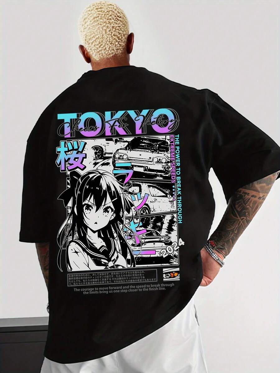 Men Outdoor Tees & Tanks - Black - View 1