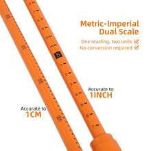 GCCSJ Height Measuring Stick,20FT Load Height Measuring Stick, Metric& Imperial, Sturdy Fiberglass Truck Height Stick With Adjustable Pole,Professional Non-Conductive Truck Height Measuring Stick For Trucks Car Haulers Trailer - A - View 10