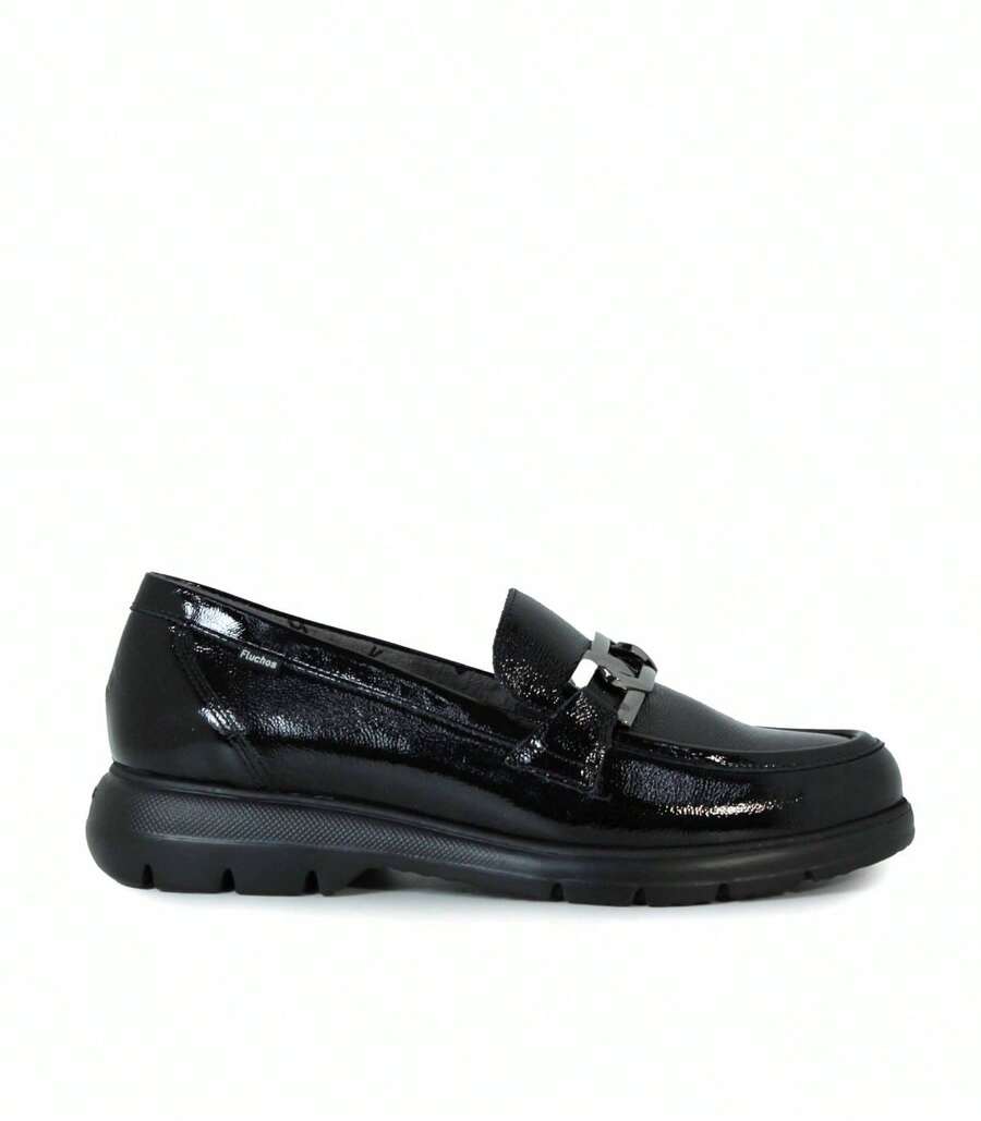 Fluchos Women Loafers Shoes - Black - View 1