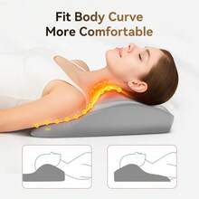 3D Kneading Massage Cushion With Heating Function, Suitable For Back, Neck, Shoulder And Leg Relaxation At Home, Office And Car, Gift For All, Type-C Interface, 2000mAh Battery Capacity - Grey - View 5