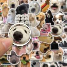 50PCS Cute And Funny Realistic Dog Stickers, Suitable For DIY Decorative Helmets, Skateboards, Phone Cases, Waterproof Stickers - Multicolor - View 6