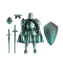 T13 No.13 Medieval Knight Armor Movable Action Figure (Self-Assembly Required), Silver, Type B Multi-Joint Design, Perfect For Collection And Desktop Decoration, Suitable For Creative Leisure Activities Of All Ages - Multicolor - View 13